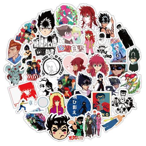 Buy Japanese Comic Yuyu Hakusho Vinyl Stickers For Teens Boys Girl 50