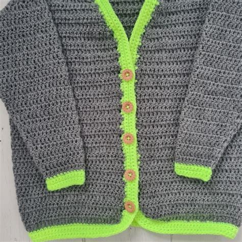 Contrast Cardi Barnkofta M Nster Hobbii Se