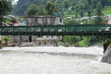 Beautiful View Of Kutton Waterfall Neelum Valley Kashmir Kutton