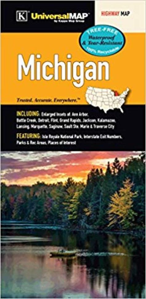 In Stock: Michigan: Highway Map – World Road Maps