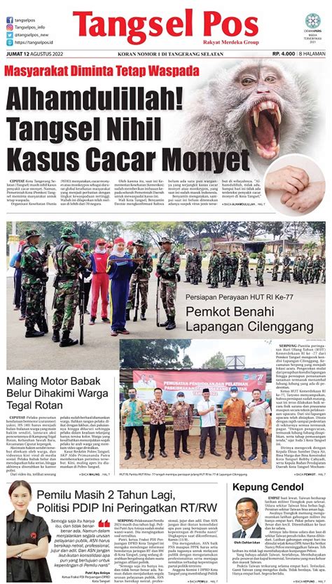 Epaper Edisi Jumat Agustus Tangselpos Id