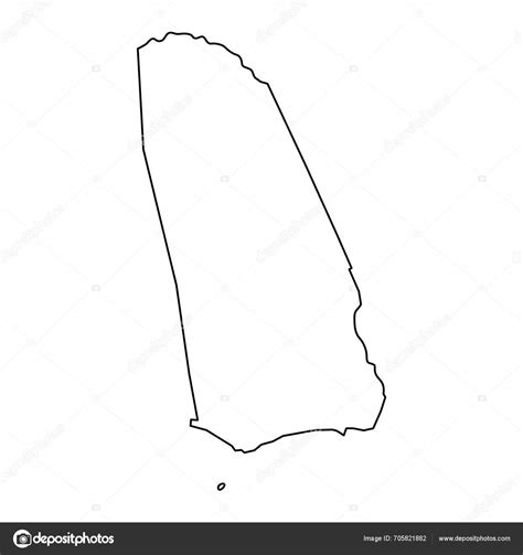 Manchester Parish Map Administrative Division Jamaica Vector ...