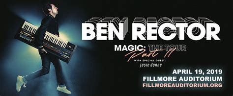 Ben Rector Tickets | 19 April 2019 | Fillmore Auditorium