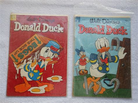 Dell Gold Key Walt Disney`s Donald Duck Comic Book Lot S 32 34 122 123
