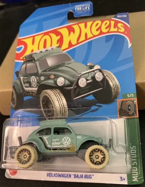 2022 HOT WHEELS MUD STUDS 5 5 Volkswagen Baja Bug 160 250 Vert EUR 3