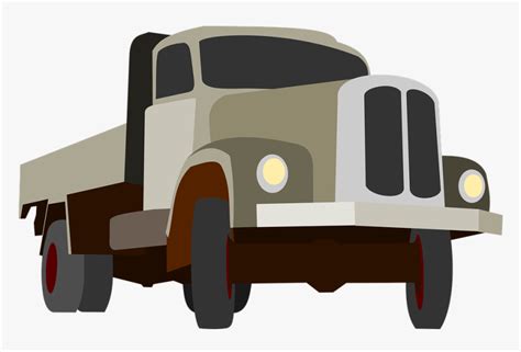 Truck Traffic Cargo Goods Grey Auto Machine Truck Png