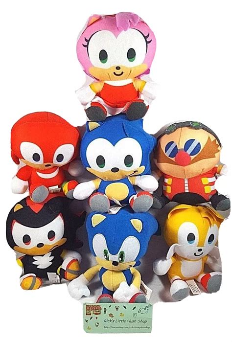 Sonic The Hedgehog Sonic Tails Knuckles And Amy Plushies Doit360