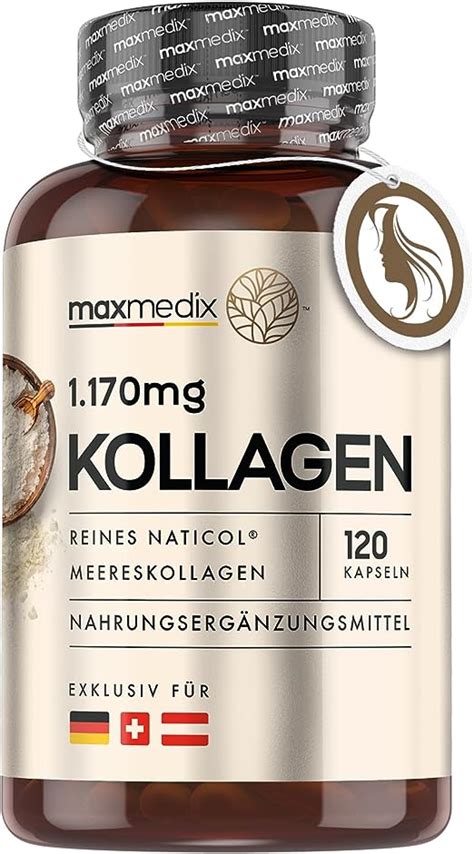 120 Pure Marine Kollagen Kapseln 1 170 Mg NatiCol Collagen Hydrolysat