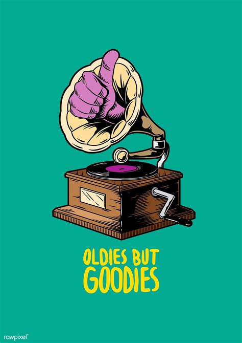 Oldies But Goodies Music Creative Illustration Free Image By Rawpixel