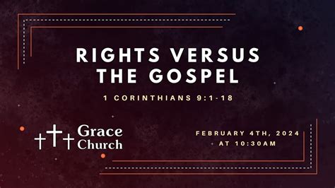 Rights Vs The Gospel Youtube