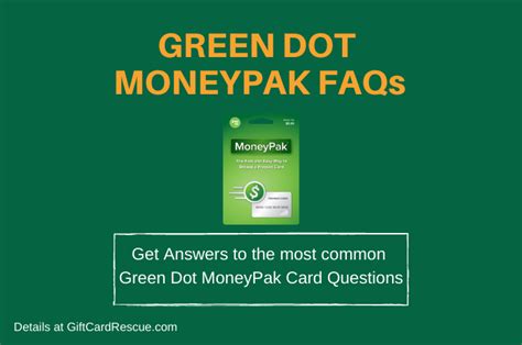 Green Dot Moneypak Faqs