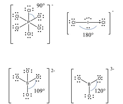 What bond angles do you expect for each of the following? ( | Quizlet