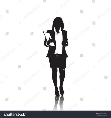 Business Woman Silhouette Vector