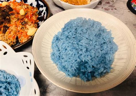 Blue Rice Recipe by Aunty Eiko's international cuisine experience - Cookpad