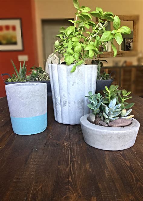 DIY Cement Planters for under $10