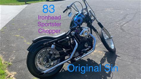 1983 Harley Ironhead Sportster Chopper Original Sin” Youtube