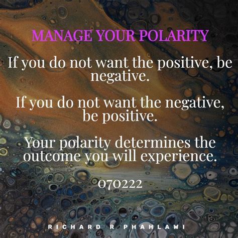 Manage Your Polarity