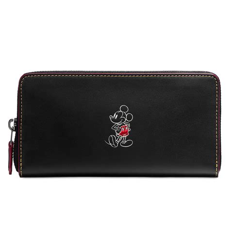 Disney X Coach Mickey Mouse Accordion Zip Wallet