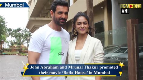 John Abraham, Mrunal Thakur promote upcoming movie ‘Batla House’