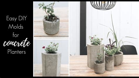 Easy Diy Molds For Concrete Planters At Home Youtube