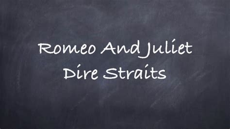 Romeo And Juliet Bass Tab Dire Straits