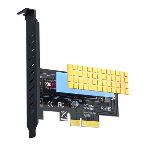 Buy AMPCOM M 2 NVME SSD To PCIe 4 0 X4 Adapter Card With Copper Cooling