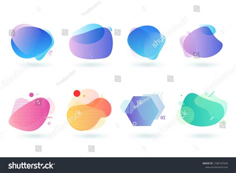 set abstract graphic design elements vector stock vector royalty
