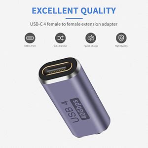 Amazon co jp Duttek USB Type C 中継アダプタ USB Type C 延長アダプタ 40Gbps USB