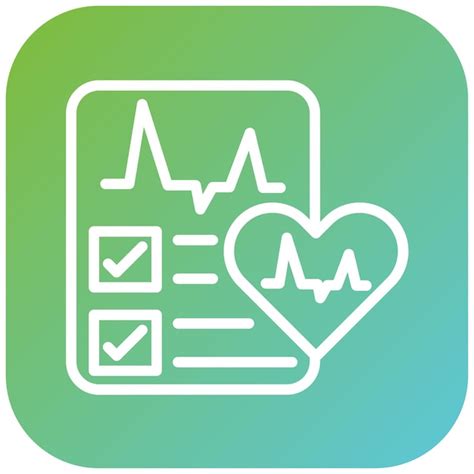 Premium Vector Vector Design Heart Ekg Report Icon Style