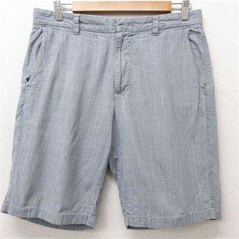 W33古着 ジェイクルー Jcrew ショート パンツ ショーツ メンズ コットン グレー 21jul13 中古 ボトムス 短パン ショーパン ハーフ Pas21062699 古着