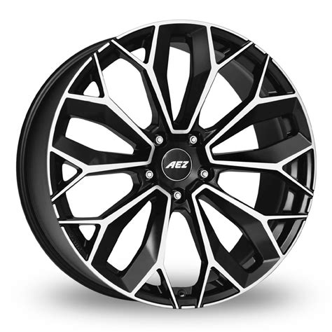 Aez Leipzig Black Polished Alloy Wheels Wheelbase