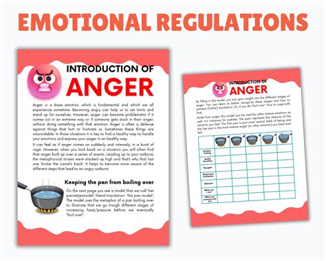 Emotional Regulation Workbook, Emotions Worksheets, Therapy Worksheets, Manage Emotions ...