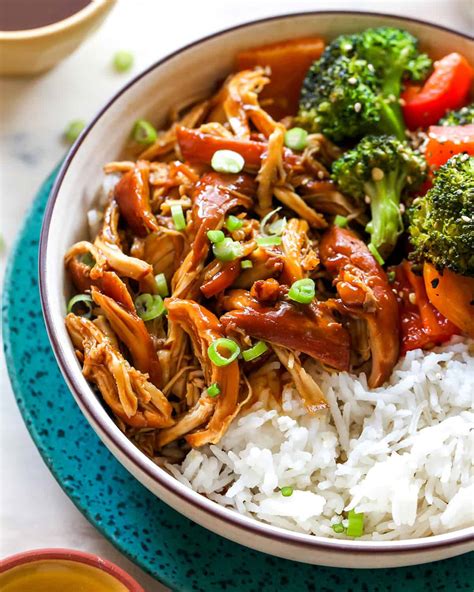 Easy CrockPot Teriyaki Chicken Recipe JoyFoodSunshine