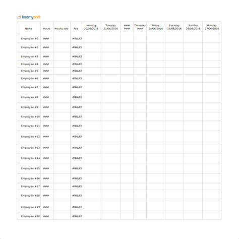 10+ Schedule Templates in Excel | Sample Templates