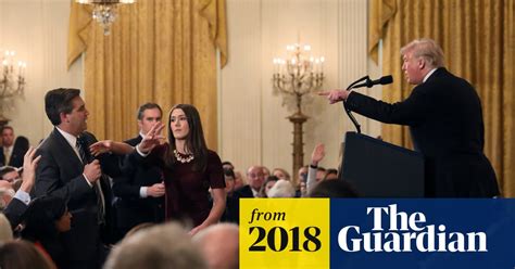 Cnns Jim Acosta Has White House Pass Revoked After Trump Confrontation Donald Trump The