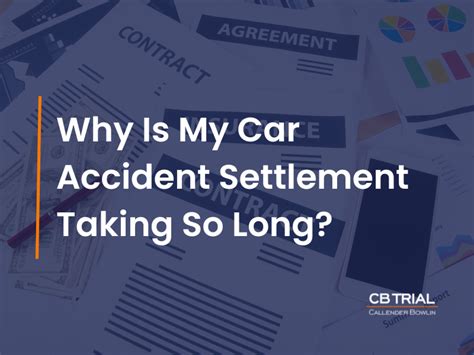 Why Is My Car Accident Settlement Taking So Long Callender Bowlin