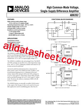 Ad Yrz Rl Datasheet Pdf Analog Devices