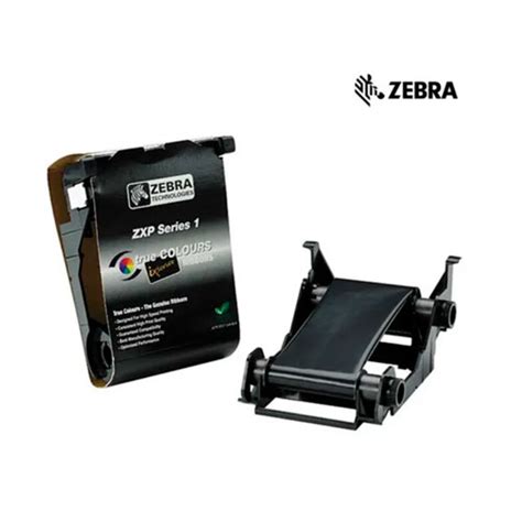 Cinta Zebra Ribbon Monocromatico Negro Zxp Serie 1 Grupo Sab