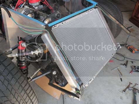 Made my fan shroud and mounted the radiator | Factory Five Racing Forum