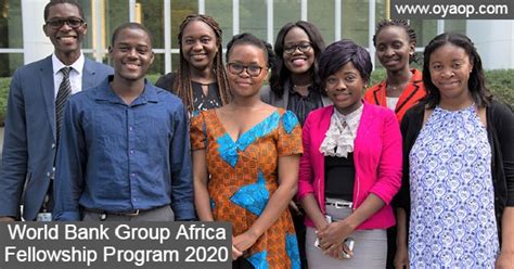 World Bank Group Africa Fellowship Program Oya Opportunities Oya