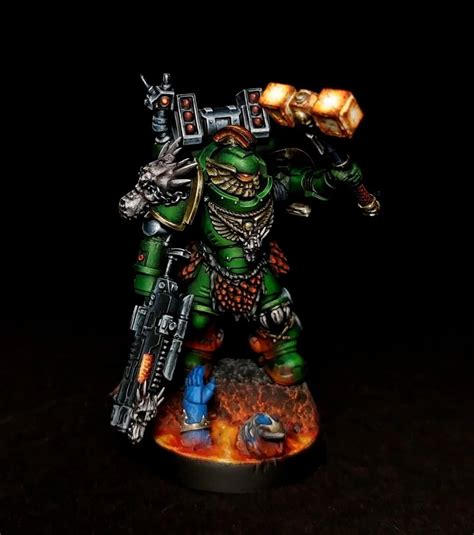 Salamanders custom primaris character painted for a commission project ...