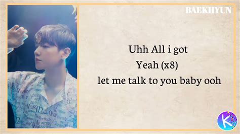 BAEKHYUN 백현 All i got easy lyrics YouTube