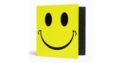 Smiley Face 3 Ring Binder Zazzle