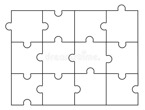 Jigsaw Puzzle Template To Help You Create Your Own Custom Jigsaw Puzzle ...