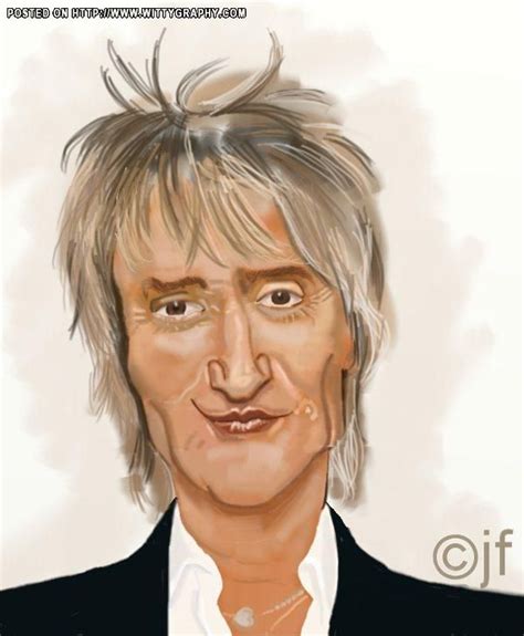 Rod Stewart By Cartoonman Celebrity Caricatures Rod Stewart Caricature