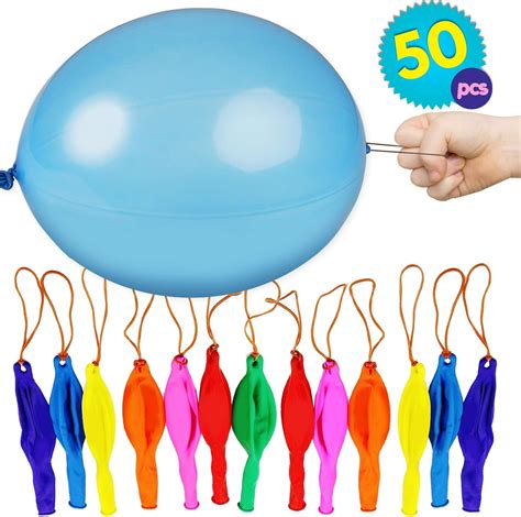 The Twiddlers 50pack Large Punch Balloons With Rubber Bands