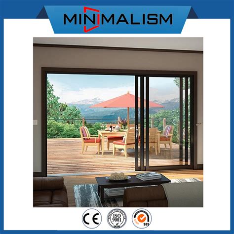 Aluminium Profile Sliding Glass Door Interior Door For Hotel Thermal