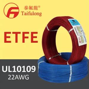 Taifulong ETFE UL10109 22AWG 200 C 300V Tinned Copper Electric Wire