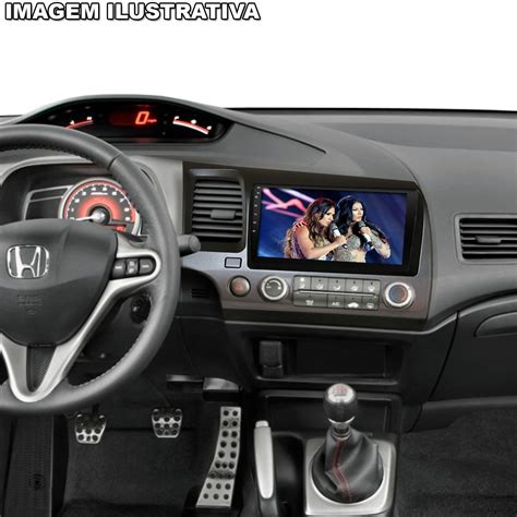 Moldura do Painel 9 Polegadas Multimídia Honda New Civic 2007 2008 2009