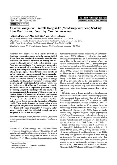 The Plant Pathology Journal - vrogue.co